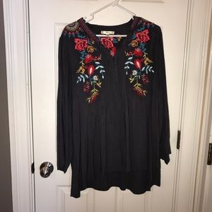 Embroidered top